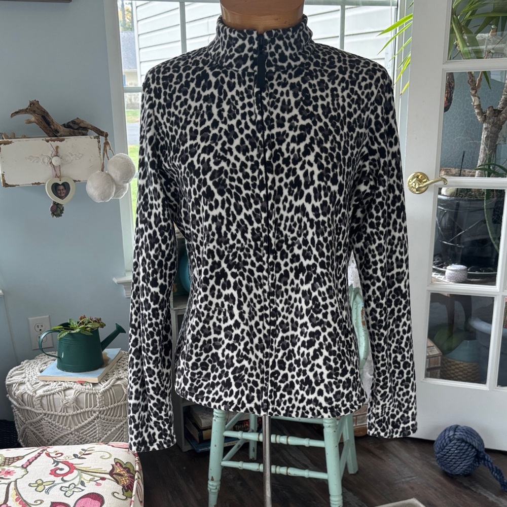 Marks & Spencer Leopard Print Fleece Zip up